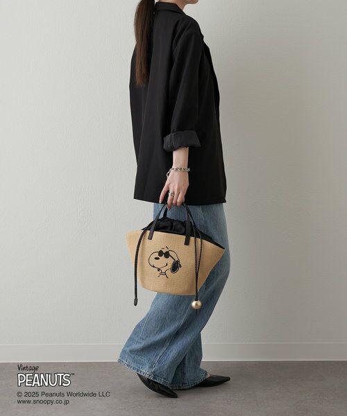 russet / ラシット トートバッグ | 【PEANUTS×russetコラボ第二弾】カゴトートバッグ小 | 詳細9