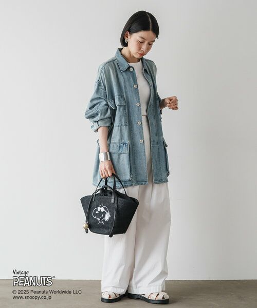 russet / ラシット トートバッグ | 【PEANUTS×russetコラボ第二弾】カゴトートバッグ小 | 詳細18