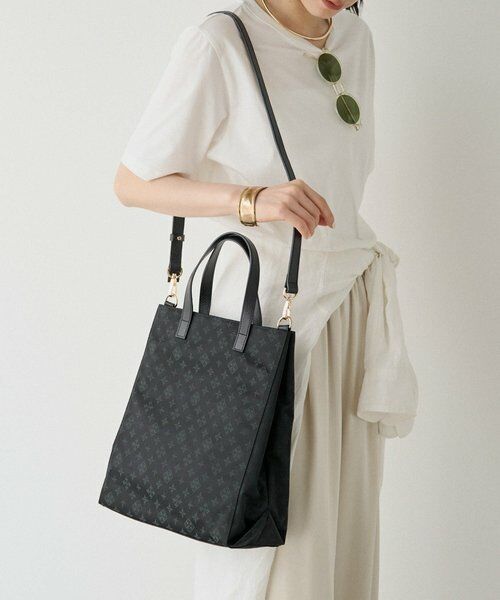 極美品 ラシット2wayトートバッグ ショルダー ナイロンジャガード A4 ナイロンジャガード2WAYトートバッグ （トートバッグ）｜russet