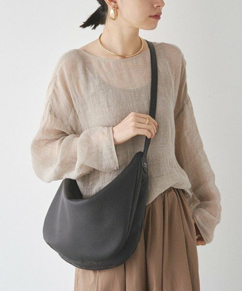 russet/ラシット レザーショルダーバッグ ブラック FREE