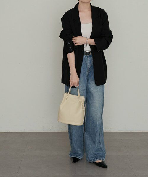 russet / ラシット ショルダーバッグ | レザー巾着バケットバッグ | 詳細6