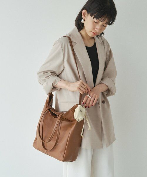 russet / ラシット キーホルダー・ストラップ | カラビナ付き レザーミニポーチ型チャーム | 詳細2