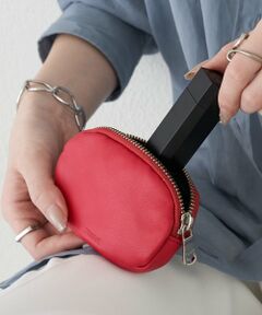 russet / ラシット キーホルダー・ストラップ | ソフトレザーカラビナ付き横長ポーチ