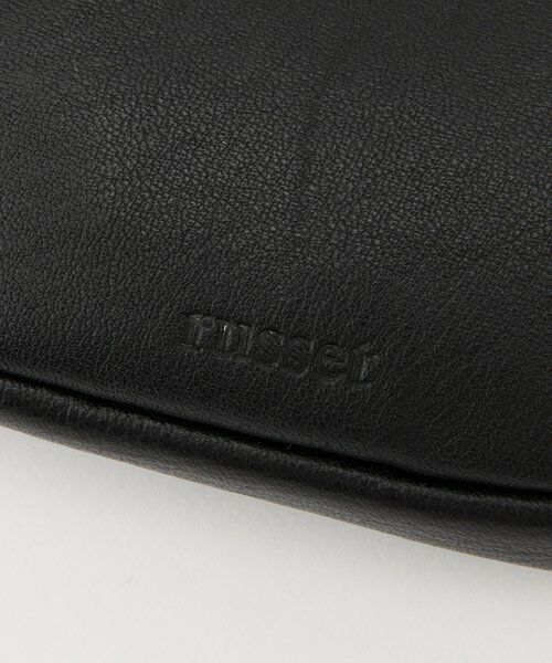 russet / ラシット キーホルダー・ストラップ | ソフトレザーカラビナ付き横長ポーチ | 詳細4