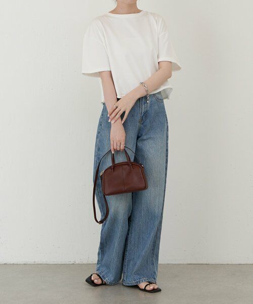 【専用出品】ラシット オールレザー ミニボストン 2way 型押し 新作】シュリンクレザー2WAYミニボストンバッグ - russet
