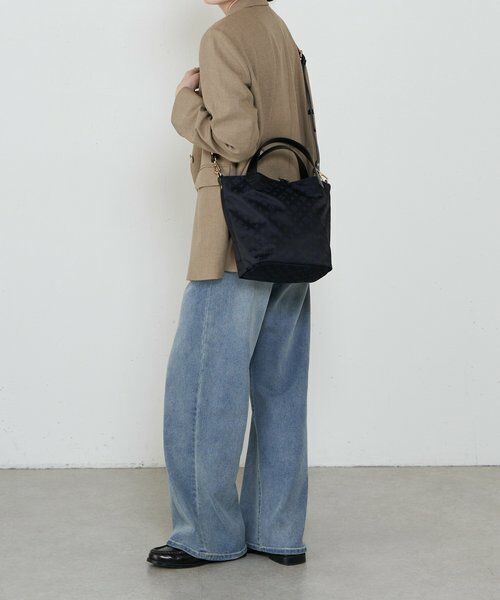 あくあまりんです(*^^*)ラシット　ナイロンジャガード　グレー　バッグ あくあまりんです(*^^*)ラシット ナイロンジャガード グレー