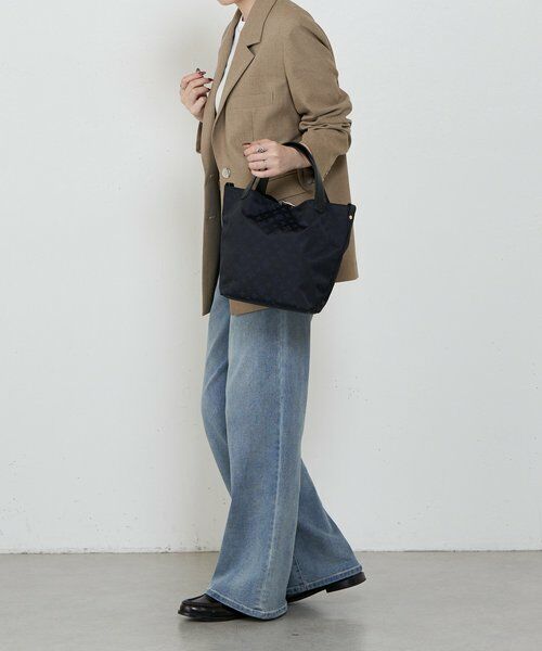 あくあまりんです(*^^*)ラシット　ナイロンジャガード　グレー　バッグ ナイロンジャガードミニトートバッグ （トートバッグ）｜russet