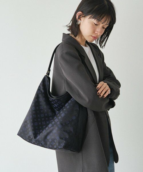 モノグラムナイロンジャガード 縦長2WAYショルダーバッグ