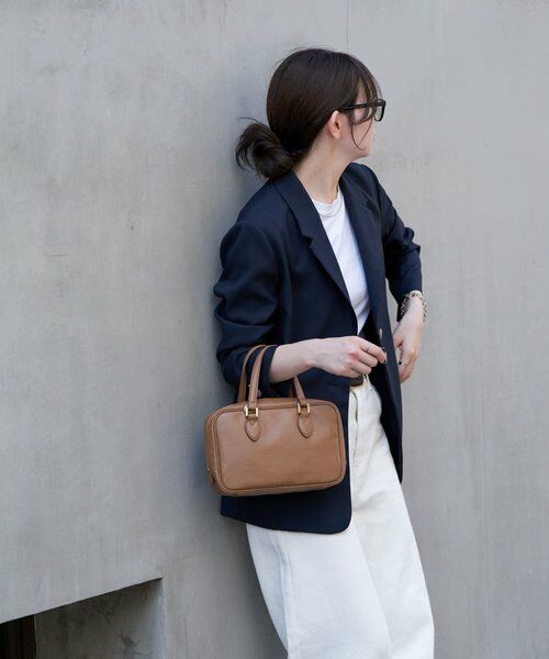 美品 ラシット Russet トートバッグ 2way ボストンバッグ ベージュ russet トートバッグ 「composition」 2wayミニボストンバッグ