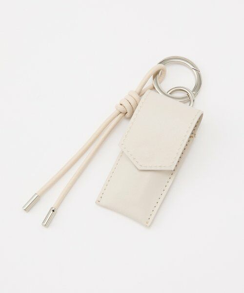 ムラ　ホリデーラッピング、チャーム付き リップポーチ付きレザーチャーム （キーホルダー・ストラップ