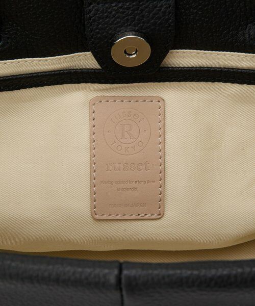 レザーダブルハンドルミニトートバッグ （トートバッグ）｜russet