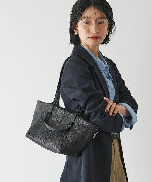 レザーダブルハンドルミニトートバッグ （トートバッグ）｜russet