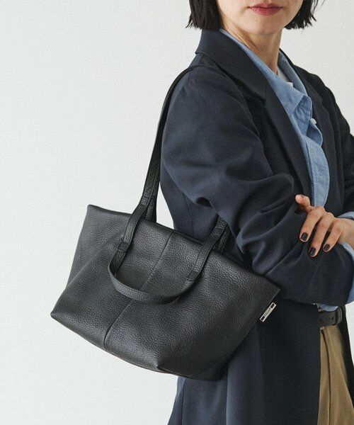 russet / ラシット トートバッグ | レザーダブルハンドルミニトートバッグ（ブラック）