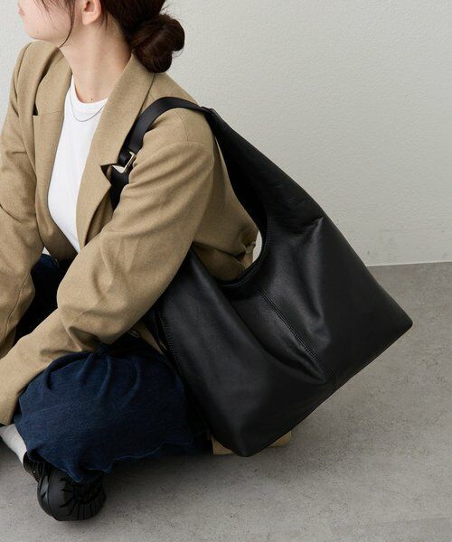 russet / ラシット ショルダーバッグ | レザーホーボーバッグ L | 詳細11