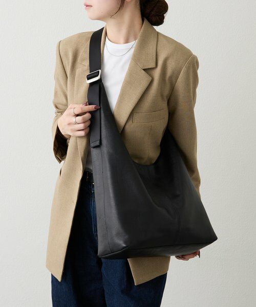 russet / ラシット ショルダーバッグ | レザーホーボーバッグ L | 詳細14