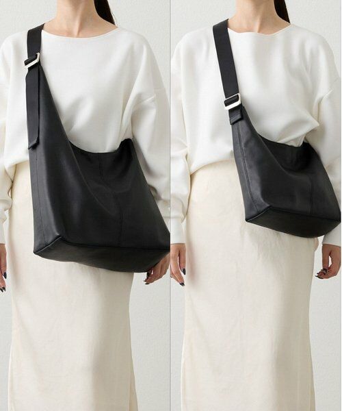 russet / ラシット ショルダーバッグ | レザーホーボーバッグ L | 詳細27