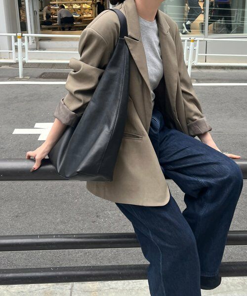 russet / ラシット ショルダーバッグ | レザーホーボーバッグ L | 詳細4