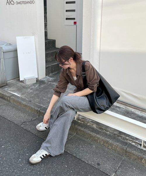 russet / ラシット ショルダーバッグ | レザーホーボーバッグ L | 詳細5