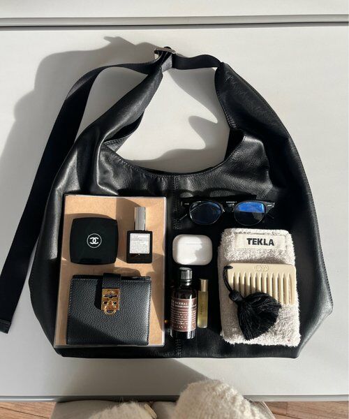 russet / ラシット ショルダーバッグ | レザーホーボーバッグ L | 詳細7