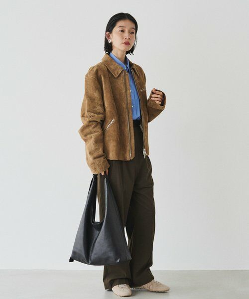 russet / ラシット ショルダーバッグ | レザーホーボーバッグ L | 詳細8