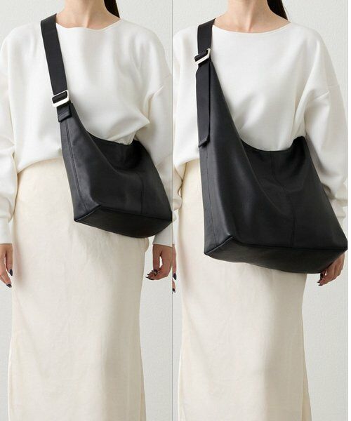 russet / ラシット ショルダーバッグ | レザーホーボーバッグ M | 詳細12