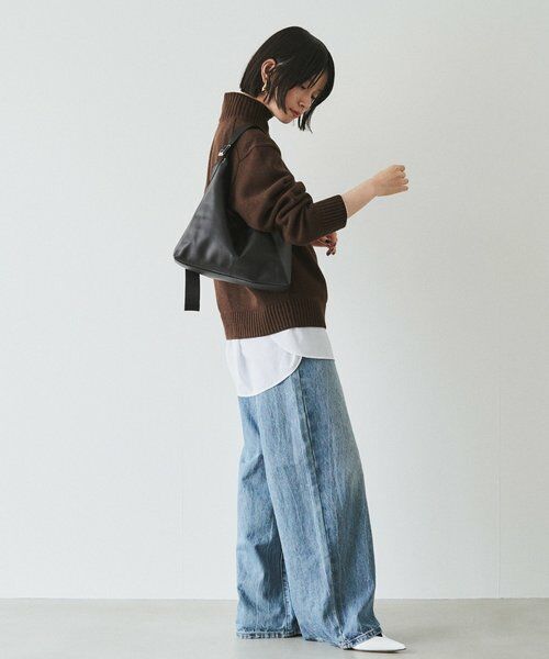 russet / ラシット ショルダーバッグ | レザーホーボーバッグ M | 詳細17