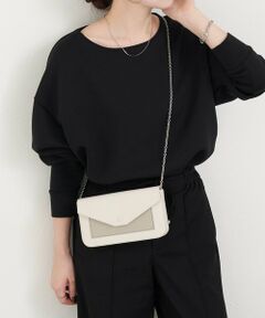 russet / ラシット その他小物 | バイカラーレザーウォレットショルダー