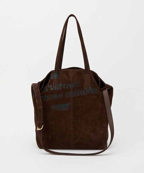 russet / ラシット トートバッグ | ステンシルデザインスエード2WAYトートバッグ | 詳細1
