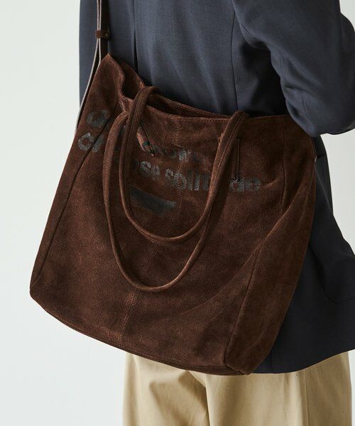russet / ラシット トートバッグ | ステンシルデザインスエード2WAYトートバッグ | 詳細3
