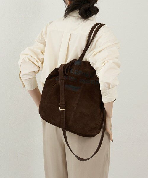 russet / ラシット トートバッグ | ステンシルデザインスエード2WAYトートバッグ | 詳細5