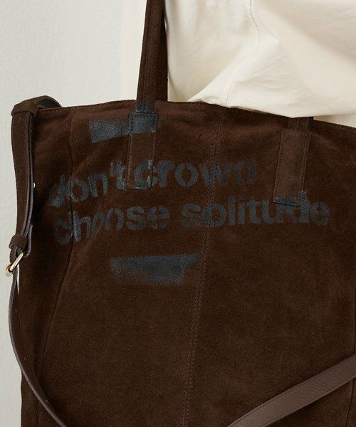 russet / ラシット トートバッグ | ステンシルデザインスエード2WAYトートバッグ | 詳細8