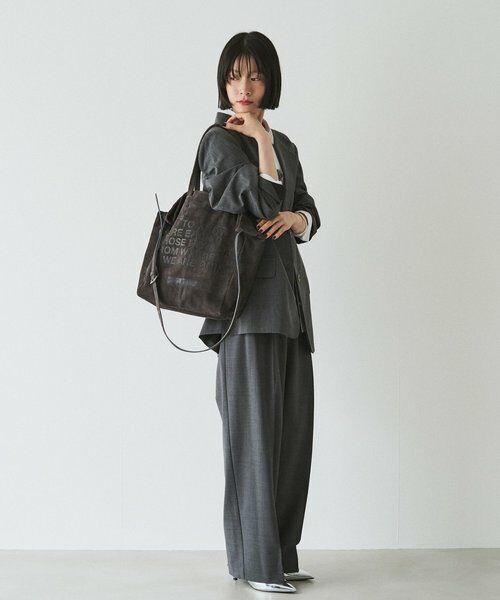 russet / ラシット トートバッグ | ステンシルデザインスエード2WAYトートバッグ | 詳細23