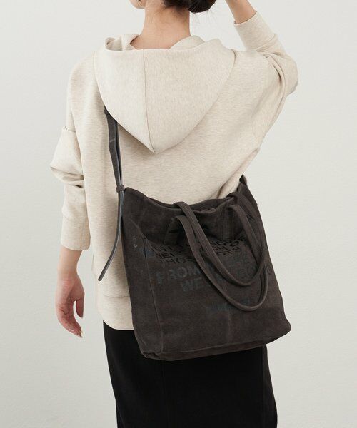 russet / ラシット トートバッグ | ステンシルデザインスエード2WAYトートバッグ | 詳細26