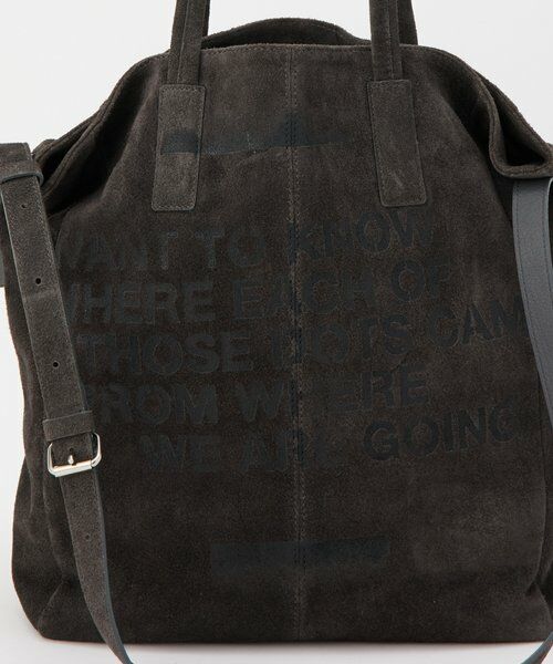 russet / ラシット トートバッグ | ステンシルデザインスエード2WAYトートバッグ | 詳細10