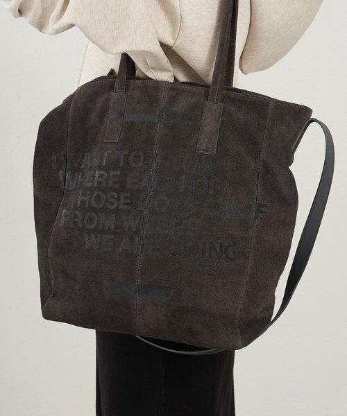 russet / ラシット トートバッグ | ステンシルデザインスエード2WAYトートバッグ | 詳細28