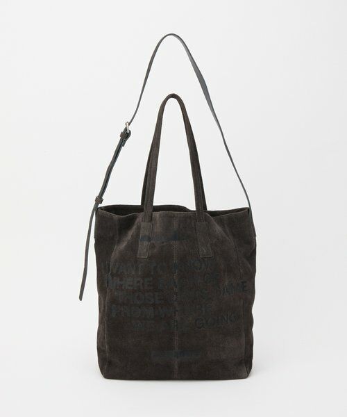 russet / ラシット トートバッグ | ステンシルデザインスエード2WAYトートバッグ | 詳細12