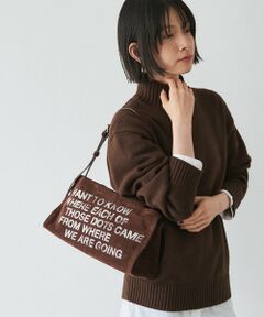 russet / ラシット ショルダーバッグ | ステンシルデザインスエードショルダーバッグ