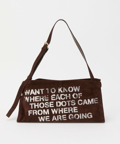 russet / ラシット ショルダーバッグ | ステンシルデザインスエードショルダーバッグ | 詳細1