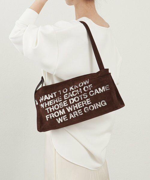 russet / ラシット ショルダーバッグ | ステンシルデザインスエードショルダーバッグ | 詳細14