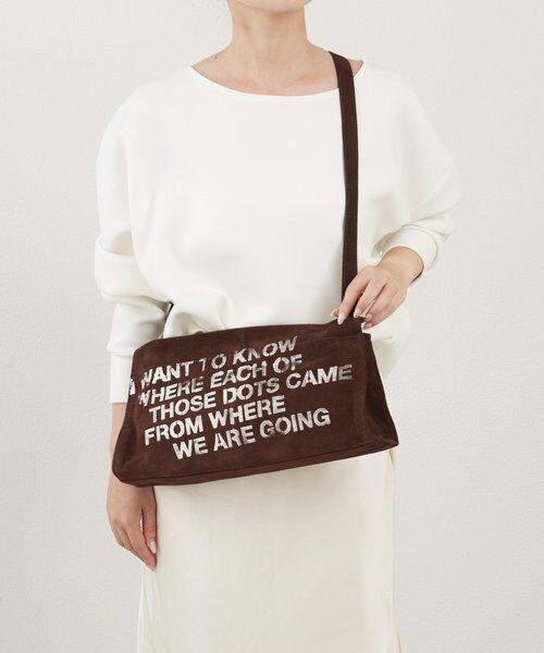 russet / ラシット ショルダーバッグ | ステンシルデザインスエードショルダーバッグ | 詳細17