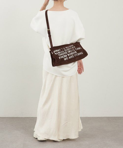 russet / ラシット ショルダーバッグ | ステンシルデザインスエードショルダーバッグ | 詳細18