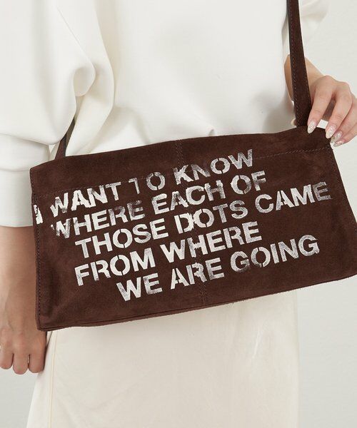 russet / ラシット ショルダーバッグ | ステンシルデザインスエードショルダーバッグ | 詳細19