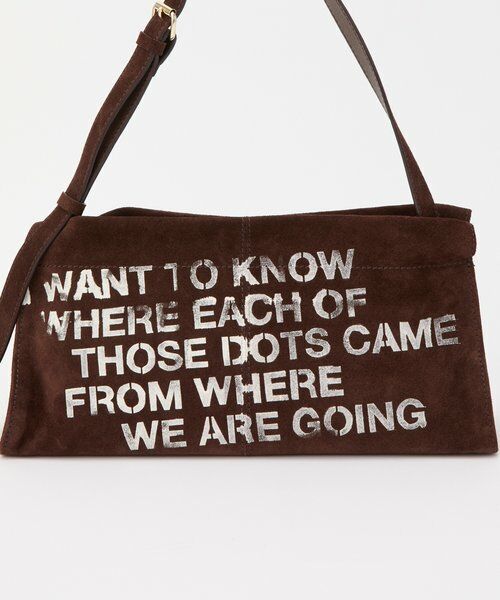 russet / ラシット ショルダーバッグ | ステンシルデザインスエードショルダーバッグ | 詳細2