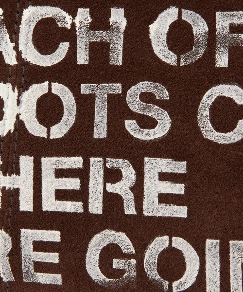 russet / ラシット ショルダーバッグ | ステンシルデザインスエードショルダーバッグ | 詳細3