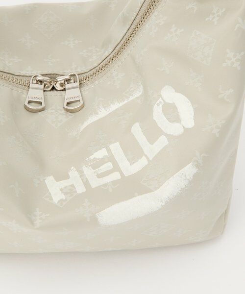 russet / ラシット ショルダーバッグ | ステンシル風プリント ナイロン2WAYミニショルダーバッグ | 詳細3