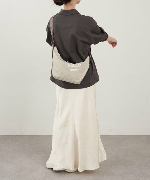 russet / ラシット ショルダーバッグ | ステンシル風プリント ナイロン2WAYミニショルダーバッグ | 詳細8