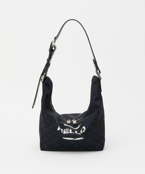 russet / ラシット ショルダーバッグ | ステンシル風プリント ナイロン2WAYミニショルダーバッグ | 詳細9