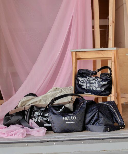 russet / ラシット ショルダーバッグ | ステンシル風プリント ナイロン2WAYミニショルダーバッグ | 詳細18