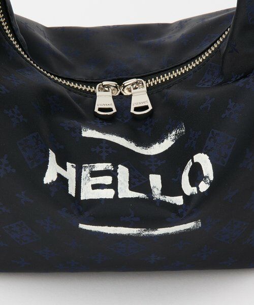 russet / ラシット ショルダーバッグ | ステンシル風プリント ナイロン2WAYミニショルダーバッグ | 詳細11