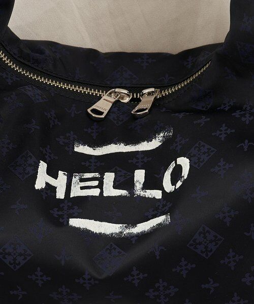 russet / ラシット ショルダーバッグ | ステンシル風プリント ナイロン2WAYミニショルダーバッグ | 詳細12